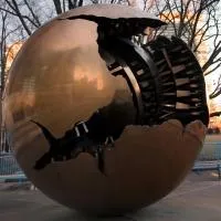 Шар пустотелый медь (198301) монтаж - сфера арт-объект ø 1000 мм. пустотелая  в Воронеже