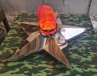 Звезда имитация пламени (197276) сертификат вечный огонь огня ø 1100 мм. авторская  в Воронеже