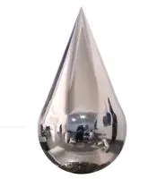 Капля 1000 х 500 зеркало aisi304 (517624) производство арт-объект  в Воронеже