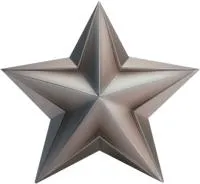 Звезда из нержавеющей стали декор на стелу в Воронеже (518508)