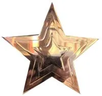 Звезда на памятник ø 150 (518234) монтаж обелиск - стела мм. пустотелая  в Воронеже