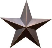 Звезда на памятник листовая бронза патина в Воронеже (518498)