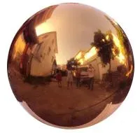 Шар полированный из меди (198300) монтаж - сфера арт-объект ø 1000 мм. пустотелая  в Воронеже