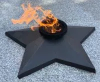 Звезда из чугуна (518232) сертификат комплект горелка ГВД 379 10 89 00 ПС вечный огонь ø 850 мм. монолит - литье  в Воронеже