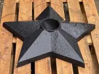 Чугун звезда вечный огонь (518229) монтаж комплект горелка ГВД 379 10 89 00 ПС ø 1100 мм. монолит - литье  в Воронеже